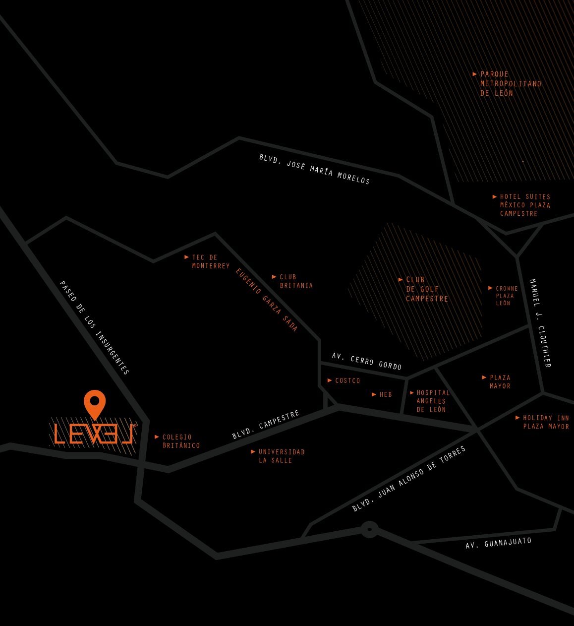 LEVEL Location Map